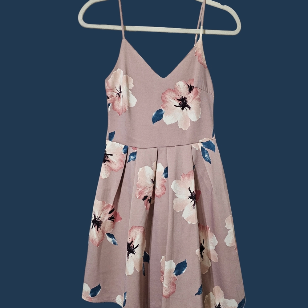 Mauve floral dress